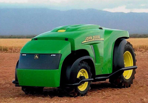 precision farm robotic GPS guided vehicle