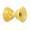 C.E. SMITH 3 inch bow bell roller assembly - yellow tpr