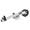FULTON Xlt 1500 lbs. swing away bolt-on jack w/12 inch travel 8 inch poly wheel - sharkskin finish