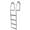 DOCK EDGE Fixed eco - weld free aluminum 4-step dock ladder