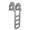 DOCK EDGE Flip-up polyethylene roto molded 4-step dock ladder - grey