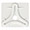 KING Jack omni antenna mounting plate - white