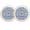 JENSEN 6.5 inch Coaxial Speakers 65 Watt, Silver