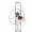 EDSON MARINE White Poly Fold Down Luncheon Table - 9-1/2 inch Guard 1 inch to 1-1/8 inch