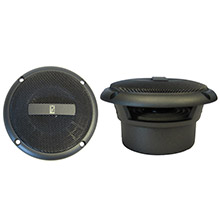 POLY%2DPLANAR 3 inch Round Flush%2DMount Compnent Speakers %2D Pair Gray