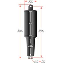 LENCO 24v 2 1 and 4 inch stroke extreme duty w and 3 and 8 inch hardware