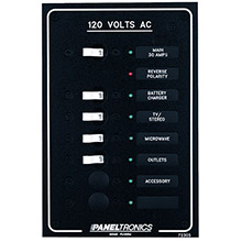 PANELTRONICS Standard AC 6 Position Breaker Panel Main w and LEDs