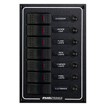 PANELTRONICS Waterproof DC 7 Position Lighted Rocker CB