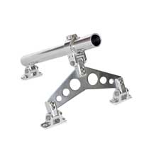 LEES TACKLE Center rigger holder 175 od x 15 id bright silver