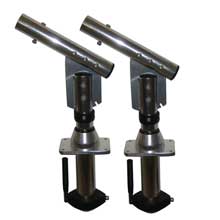 LEES TACKLE Sidewinder bolt in mount lay%2Ddown version silver pair
