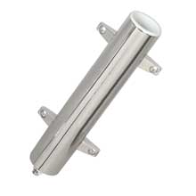 LEES TACKLE Bulkhead mount ss swivel base rod holder extra long