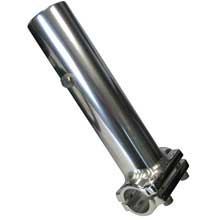 LEES TACKLE Clamp on center rigger holder pipe size 2 1 3 and 8 inch id