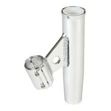 LEES TACKLE Clamp%2Don rod holder slvr aluminum vertical pipe size 4