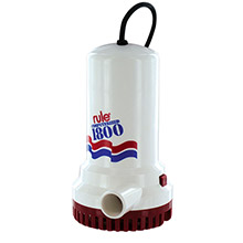 RULE 1800 sump and utility pump w and 24 ft cord