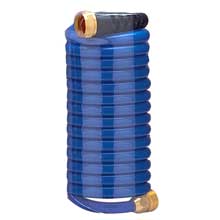 HOSECOIL 15 ft blue hose with flex relief