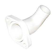 RARITAN 90 deg discharge adapter w/flange - straight to 90 deg