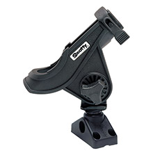 SCOTTY 280 bait caster and spinning rod holder w and 241 deck and side mount %2D black