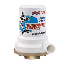 RULE Tournament series bronze base 1600 gph livewell pump