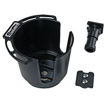 SCOTTY 311 drink holder w and bulkhead and gunnel mount rod holder post mount %2D black
