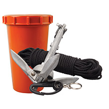 SCOTTY Anchor kit %2D 15lbs anchor 50 ft nylon line