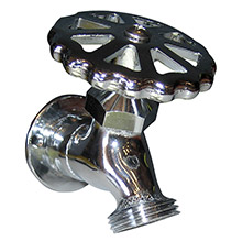 WHITECAP Cp brass sillcock 1%2D5 and 8 inch base 3%2D3 and 16 depth