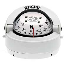 RITCHIE Explorer surface mount compass white