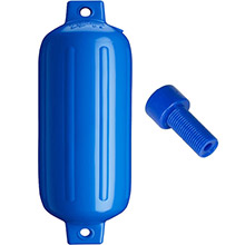POLYFORM G%2D5 Twin Eye Fender 88 inch x 268 inch %2D Blue w and Air Adapter