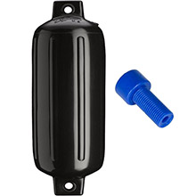 POLYFORM G%2D6 Twin Eye Fender 11 inch x 30 inch %2D Black w and Air Adapter