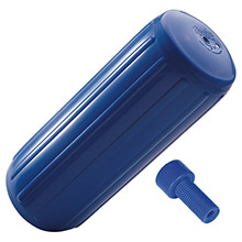 POLYFORM HTM%2D1 Hole Through Middle Fender 63 inch x 155 inch %2D Blue w and Air Adapter