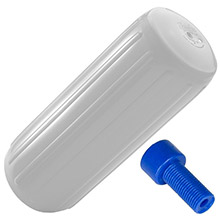 POLYFORM HTM%2D4 Hole Through Middle Fender 135 inch x 348 inch %2D White w and Air Adapter