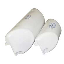 DOCK EDGE Dolphin dockside bumper 7 x 16 straight %2D white