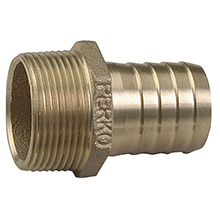 PERKO 1%2D1 and 4 inch Pipe to Hose Adapter Straight Bronze MADE IN THE USA