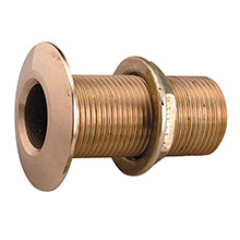 PERKO 1%2D1 and 4 inch Thru%2DHull Fitting w and Pipe Thread Bronze MADE IN THE USA