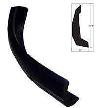TACO METALS Semi%2Drigid rub rail kit %2D black w and no insert %2D 30 ft
