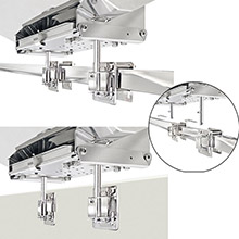 MAGMA Dual Square and Flat or Side Bulkhead Rail Mount HD