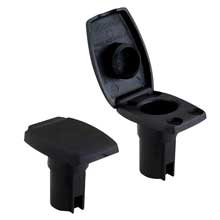 ATTWOOD Oval base for angled pole 2%2Dpin black