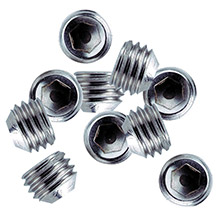 WHITECAP 1 and 4 inch %2D28 thread ss set screws %2D 10 pack