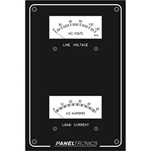 PANELTRONICS Standard Panel AC Meter %2D 0%2D150 AC Voltmeter 0%2D50Amp Ammeter