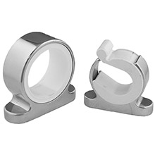 TACO METALS Single rod hanger %2D polished stainless steel