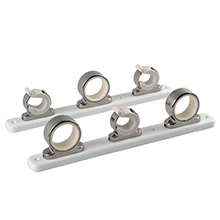 TACO METALS 3%2Drod hanger w and poly rack %2D polished stainless steel