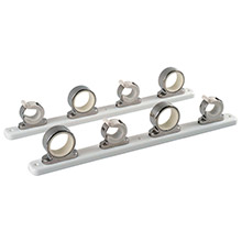 TACO METALS 4%2Drod hanger w and poly rack %2D polished stainless steel
