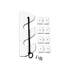 TACO METALS 2%2Drod poly bungee rod holder rack %2D white