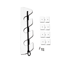 TACO METALS 3%2Drod poly bungee rod holder rack %2D white