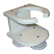 TACO METALS 1%2Ddrink poly cup holder %2D white