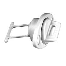 BECKSON 1 inch drain plug screw type white w and gasket