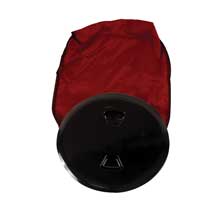 BECKSON 5 inch stowaway deck plate black w and 12 inch bag 55 inch cutout