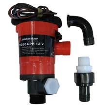 JOHNSON PUMP Twin port 1000 gph livewell aerator pump 12v