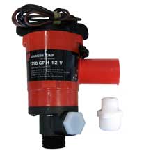 JOHNSON PUMP Twin port 1250 gph livewell aerating pump 12v