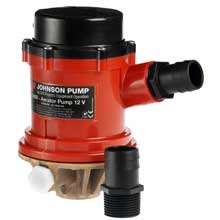 JOHNSON PUMP Pro series 1600 gph livewell and baitwell pump 12v
