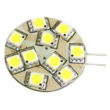 LUNASEA LIGHTING White led bulb g4 side pin 12v ac or 10%2D30v dc